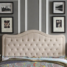 Load image into Gallery viewer, Darby Upholstered Button Tufted Curved Top Headboard