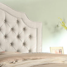 Load image into Gallery viewer, Andover Upholstered Button Tufted Curved Top Panel Bed