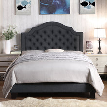 Load image into Gallery viewer, Andover Upholstered Button Tufted Curved Top Panel Bed