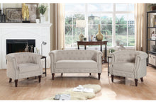 Load image into Gallery viewer, Adeline Chesterfield Rolled Out with Nailhead Trim Barrel Arm Chair