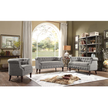 Load image into Gallery viewer, Adeline Chesterfield Rolled Out with Nailhead Trim Barrel Arm Chair