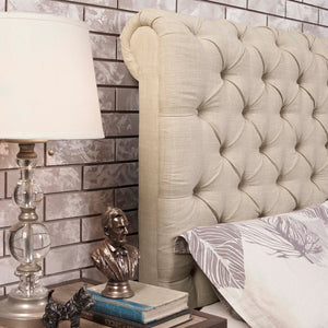 Potter Chesterfield Rolled Out Tufted Upholstered Bed