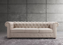 Load image into Gallery viewer, Berkeley Traditional Chesterfield Roll Arm Upholstered Sofa