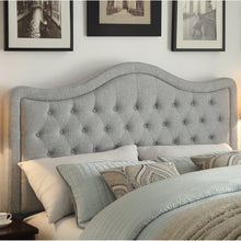Load image into Gallery viewer, Darby Upholstered Button Tufted Curved Top Headboard