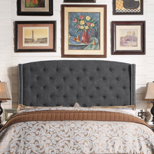 Load image into Gallery viewer, Harper Upholstered Wingback Headboard