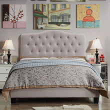Load image into Gallery viewer, Leonard Upholstered Low Profile Panel Tufted Adjustable Standard Bed