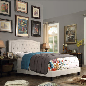 Pascal Tufted Upholstered Low Profile Standard Bed