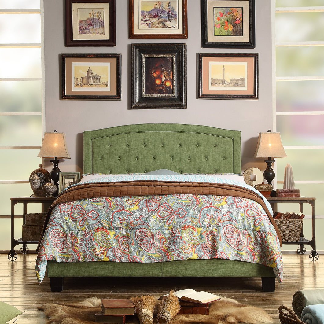Pascal Tufted Upholstered Low Profile Standard Bed