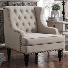 Load image into Gallery viewer, Chagnon Wide Wingback Tufted Accent Chair