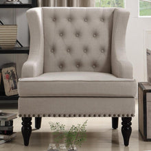 Load image into Gallery viewer, Chagnon Wide Wingback Tufted Accent Chair