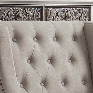 Chagnon Wide Wingback Tufted Accent Chair