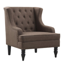 Load image into Gallery viewer, Chagnon Wide Wingback Tufted Accent Chair