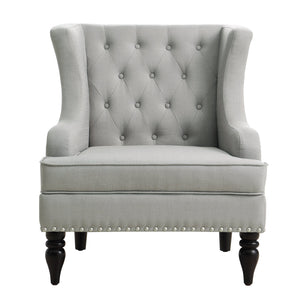 Chagnon Wide Wingback Tufted Accent Chair