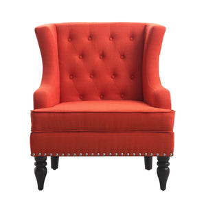 Chagnon Wide Wingback Tufted Accent Chair