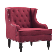 Load image into Gallery viewer, Chagnon Wide Wingback Tufted Accent Chair