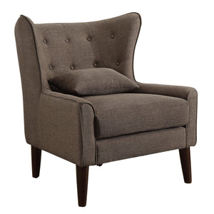 Kin Tufted Wingback Chair with Back Cushion