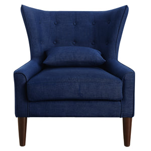 Kin Tufted Wingback Chair with Back Cushion