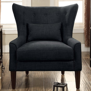 Kin Tufted Wingback Chair with Back Cushion