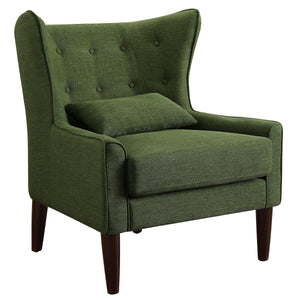 Kin Tufted Wingback Chair with Back Cushion