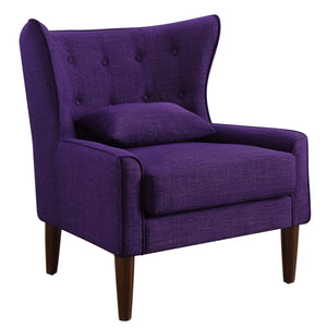 Kin Tufted Wingback Chair with Back Cushion