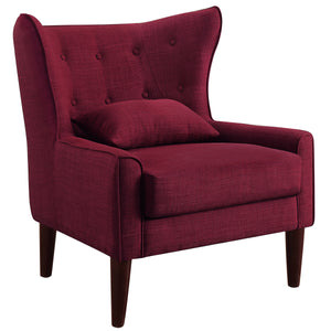 Kin Tufted Wingback Chair with Back Cushion