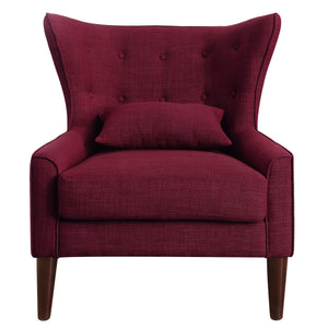 Kin Tufted Wingback Chair with Back Cushion