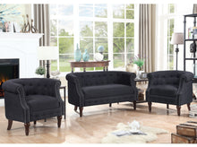 Load image into Gallery viewer, Adeline Chesterfield Rolled Out with Nailhead Trim 3 Piece Living Room Set