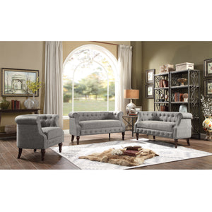 Adeline Chesterfield Rolled Out with Nailhead Trim Barrel Arm Chair