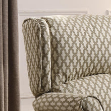 Load image into Gallery viewer, Westeros Traditional Wingback Fabric Roll Arm Push Back Recliner Chair