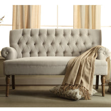 Load image into Gallery viewer, Herma Signature Chesterfield Scrolled Arm Tufted Upholstered Loveseat