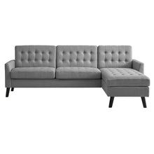 Load image into Gallery viewer, Issac Linen Tufted Square Arm Sofa Sectional with Chaise