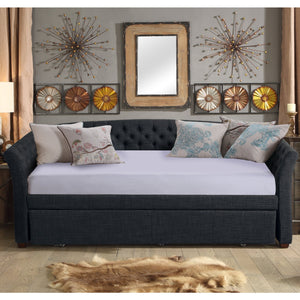 Celine Tufted Twin Size Daybed with Trundle