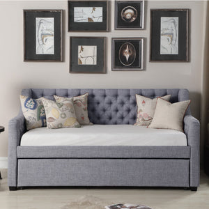 Celina Tufted Twin Size Daybed with Trundle