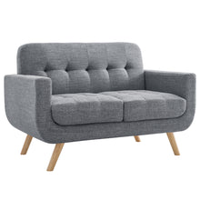 Load image into Gallery viewer, Milton Tufted Contemporary Square Arm Loveseat