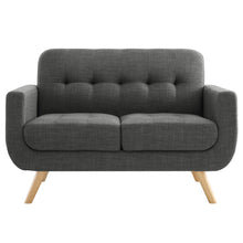 Load image into Gallery viewer, Milton Tufted Contemporary Square Arm Loveseat