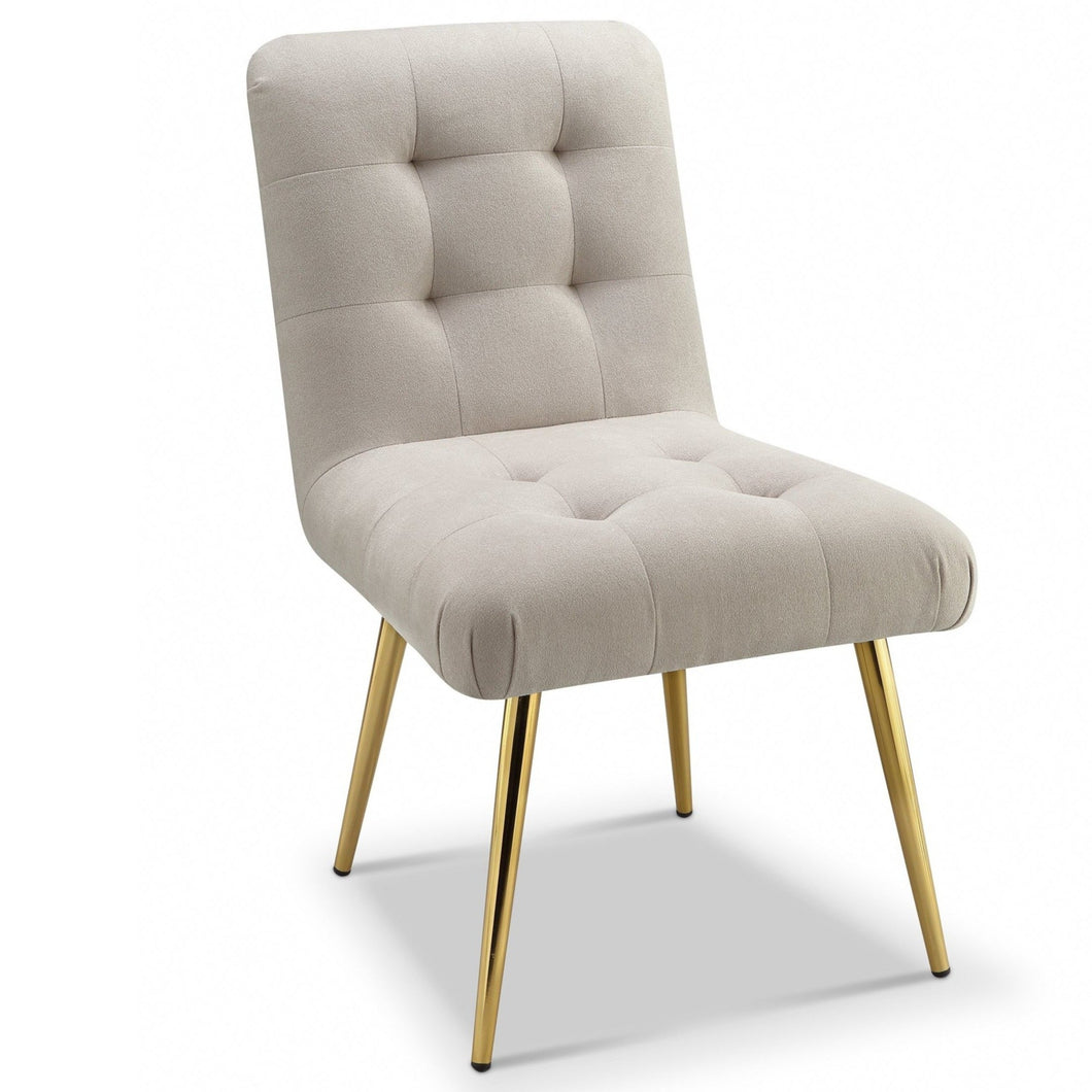Nico Tufted Armless Slipper Accent Chair