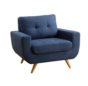 Milton Tufted Contemporary Square Arm Chair