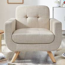 Load image into Gallery viewer, Milton Tufted Contemporary Square Arm Chair