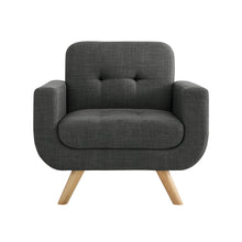 Load image into Gallery viewer, Milton Tufted Contemporary Square Arm Chair