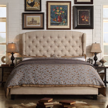 Load image into Gallery viewer, Brockville Upholstered Wingback Panel Bed