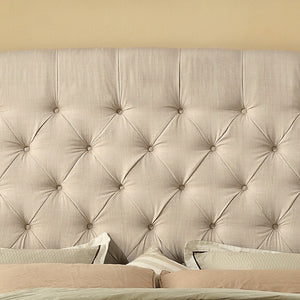 Brockville Upholstered Wingback Tufted Panel Bed