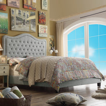 Load image into Gallery viewer, Darby Upholstered Button Tufted Curved Top Panel Bed