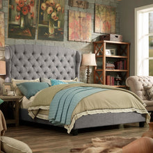 Load image into Gallery viewer, Brockville Upholstered Wingback Panel Bed