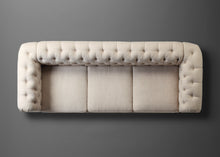 Load image into Gallery viewer, Berkeley Traditional Chesterfield Roll Arm Upholstered Sofa