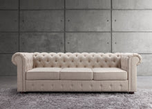 Load image into Gallery viewer, Lyre Traditional Chesterfield Tufted Back Upholstered Sofa
