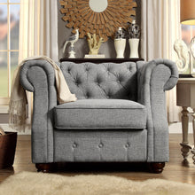 Load image into Gallery viewer, Berkeley Traditional Chesterfield Roll Arm Upholstered Armchair