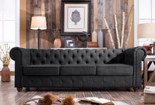 Load image into Gallery viewer, Berkeley Traditional Chesterfield Roll Arm Upholstered Sofa