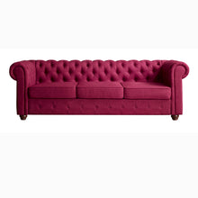 Load image into Gallery viewer, Berkeley Traditional Chesterfield Roll Arm Upholstered Sofa