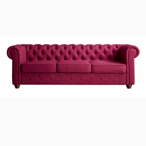 Berkeley Traditional Chesterfield Roll Arm Upholstered Sofa