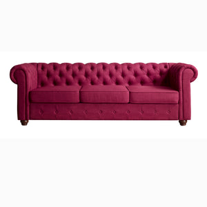 Berkeley Traditional Chesterfield Roll Arm Upholstered Sofa
